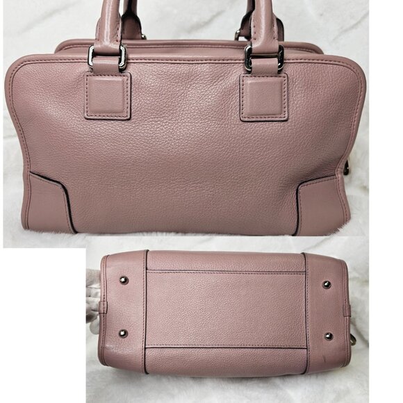 Authentic Loewe Calf Leather Amazona Bag in Mauve - Picture 5 of 16
